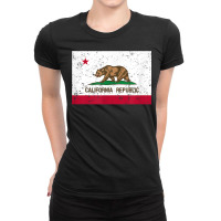 Vintage California Republic State Flag T Shirt Ladies Fitted T-shirt | Artistshot