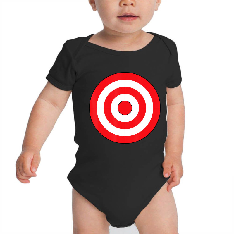 Bulls Eye Target Lazy Diy Halloween Costume Darts Baby Bodysuit | Artistshot