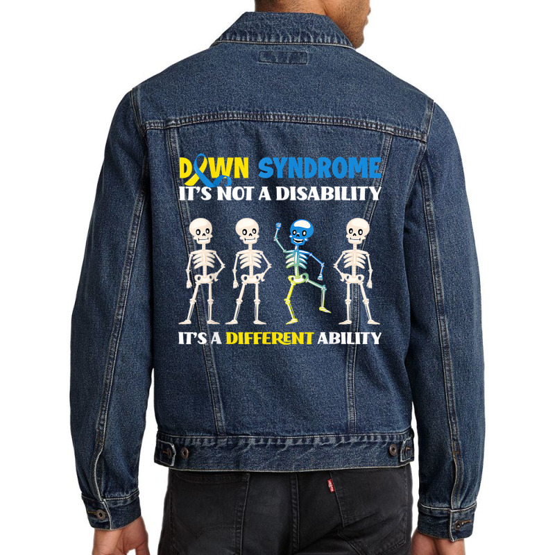 Down Syndrome It's Not A Disability It's A Differe Men Denim Jacket by gabuya | Artistshot