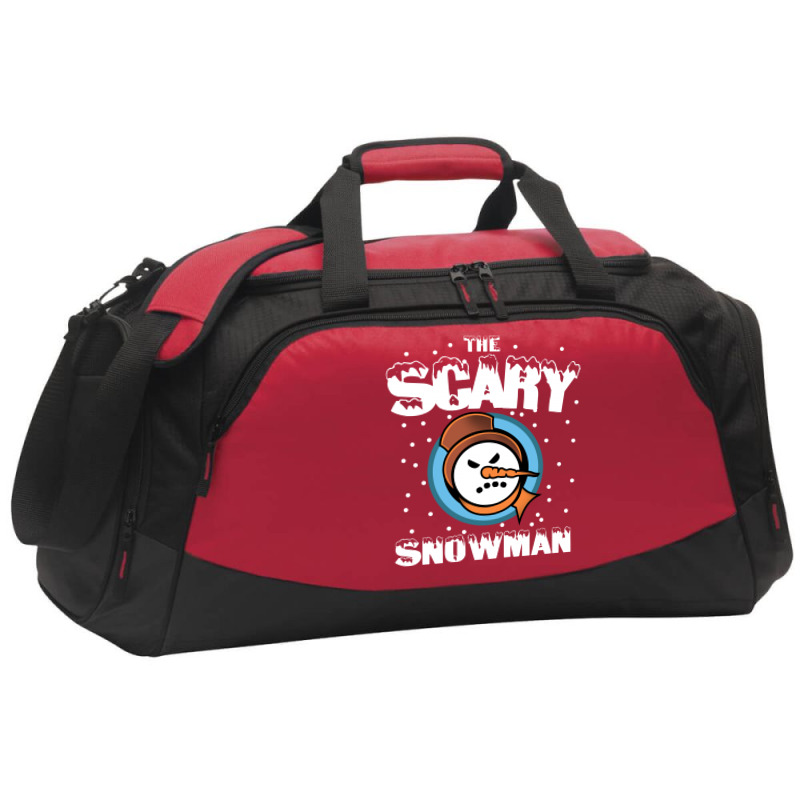 The Scary Snowman Active Duffel by leodrolic | Artistshot