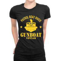 Patrol Boat River   Gunboat Vietnam T Shirt Ladies Fitted T-shirt | Artistshot