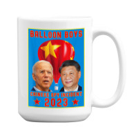 Joe Biden Vs Xi Jinping   Chinese Surveillance Bal 15 Oz Coffee Mug | Artistshot