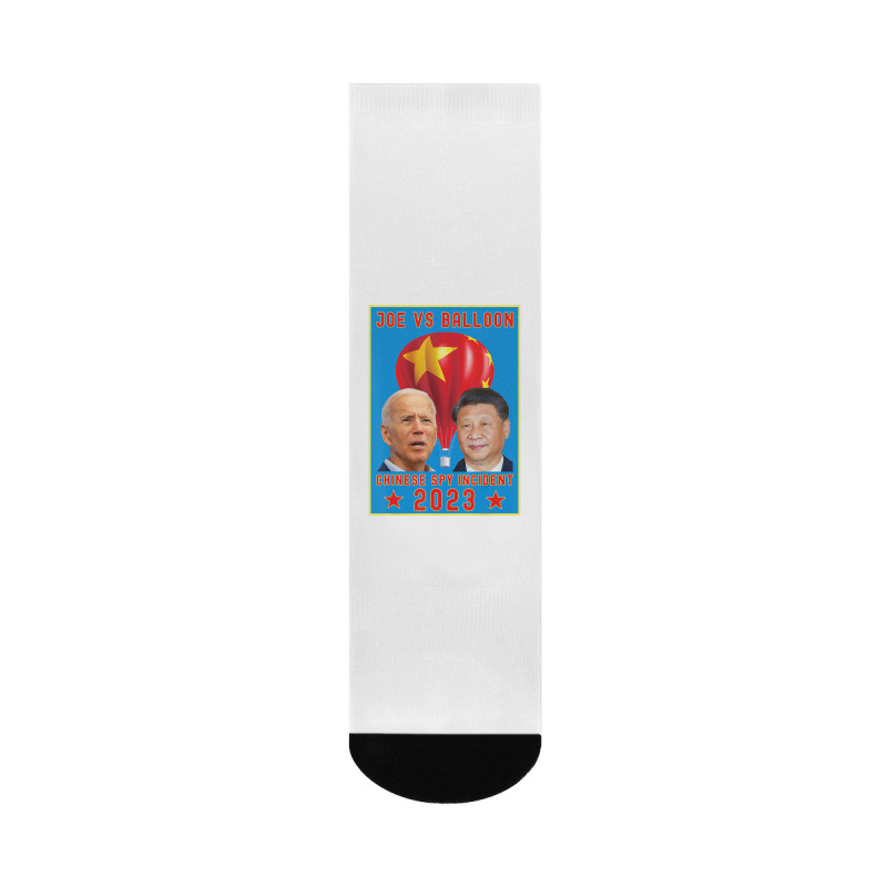 Joe Biden Vs Xi Jinping Chinese Surveillance Ballo Crew Socks by voutsro | Artistshot