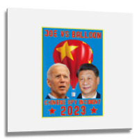 Joe Biden Vs Xi Jinping Chinese Surveillance Ballo Metal Print Square | Artistshot