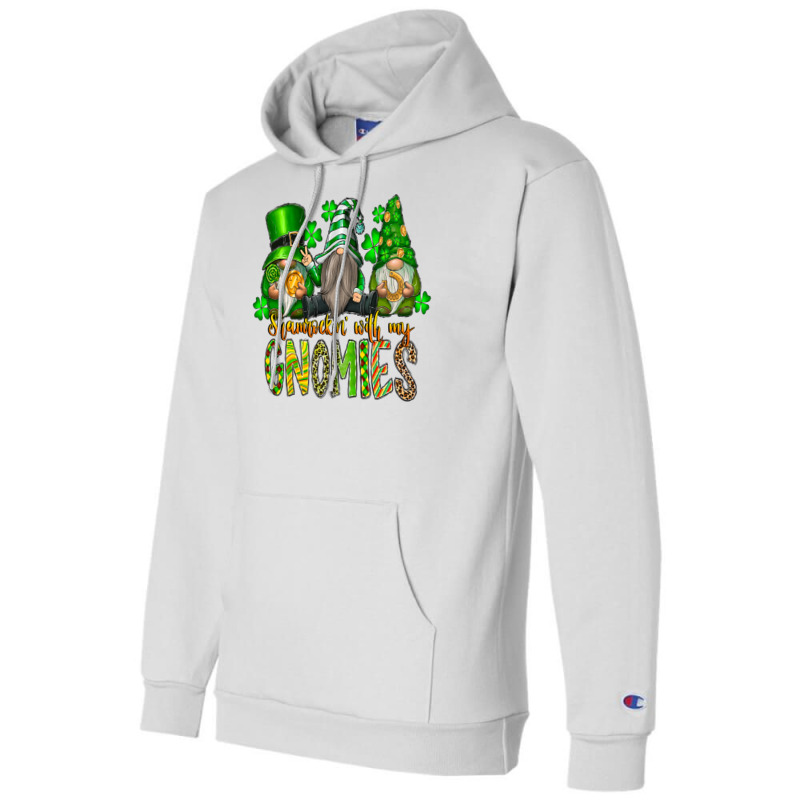 Shamrockin With My Gnomies Champion Hoodie by SublimationCraftShop | Artistshot