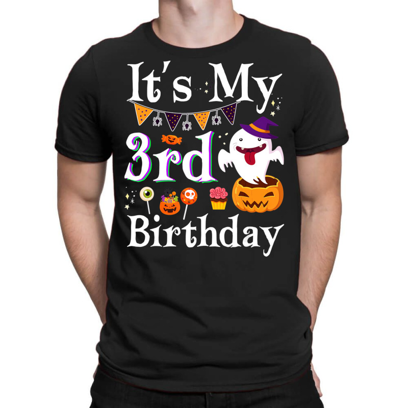 It's My 3rd Birthday Ghost Pumpkin Halloween Costu T-shirt | Artistshot