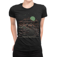 Vintage Retro Badlands National Park South Dakota Ladies Fitted T-shirt | Artistshot