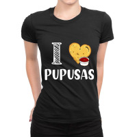 I Love Pupusas I Heart Pupusas Vegan Veganism T Sh Ladies Fitted T-shirt | Artistshot