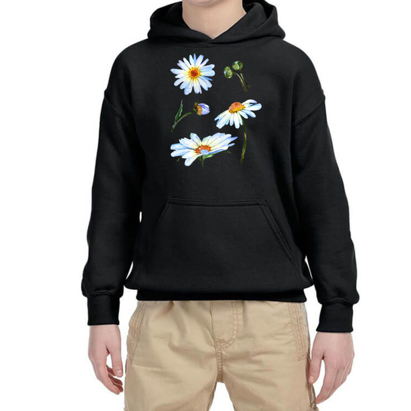 Botanical Spring   Cute Daisy Flower For Hippie & Youth Hoodie by chomibe | Artistshot