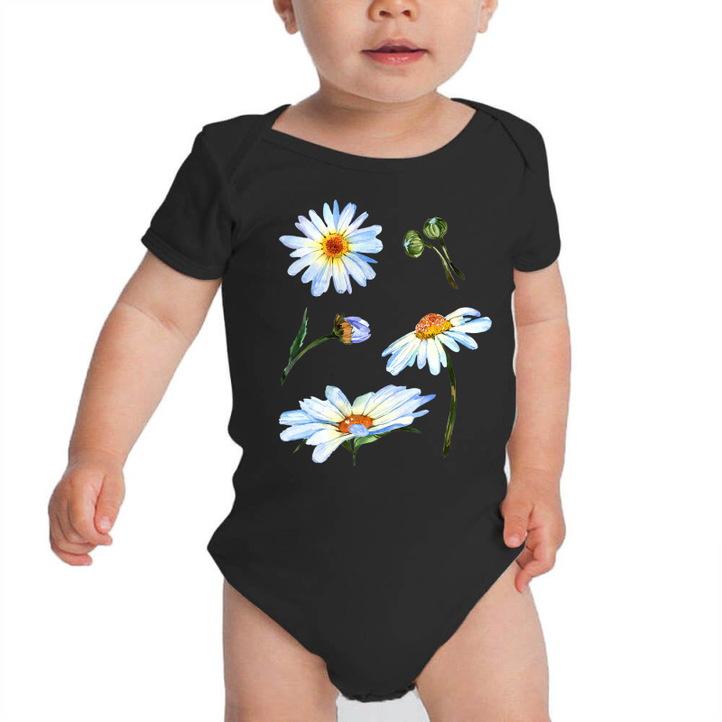 Botanical Spring   Cute Daisy Flower For Hippie & Baby Bodysuit by chomibe | Artistshot