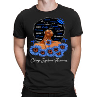 Charge Syndrome Awareness We Wear Blue Black Woman T-shirt | Artistshot