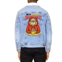 Due To Unfortunate Circumstances I Am Awake Late R Unisex Sherpa-lined Denim Jacket | Artistshot