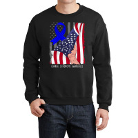 Charge Syndrome Shirt Awareness American Flag Blue Crewneck Sweatshirt | Artistshot