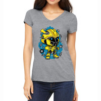 Bumble Bee Cute Character Designs For All Ages Women's V-neck T-shirt | Artistshot