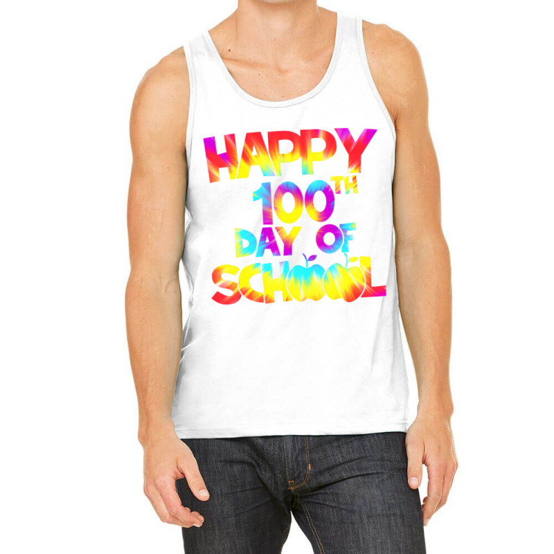 Tie Dye Happy 100th Day Of School Teacher Student Tank Top | Artistshot