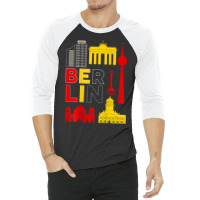 Backprint Berlin Capital Of Germany T Shirt 3/4 Sleeve Shirt | Artistshot