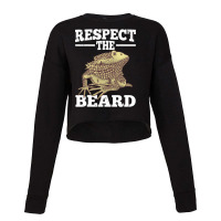 Cool Bearded Dragon For Men Women Reptile Lizard H Cropped Sweater | Artistshot