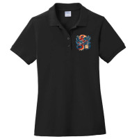 Cyborg Dragon Japanese Cyber Punk Cyber Aesthetic Ladies Polo Shirt | Artistshot