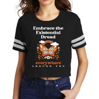 Embrace Existentialism Philosophy Quote T Shirt Scorecard Crop Tee | Artistshot