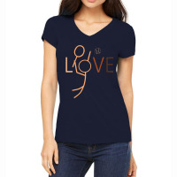 Love Tennis Black History Month Blm Melanin Sport Women's V-neck T-shirt | Artistshot