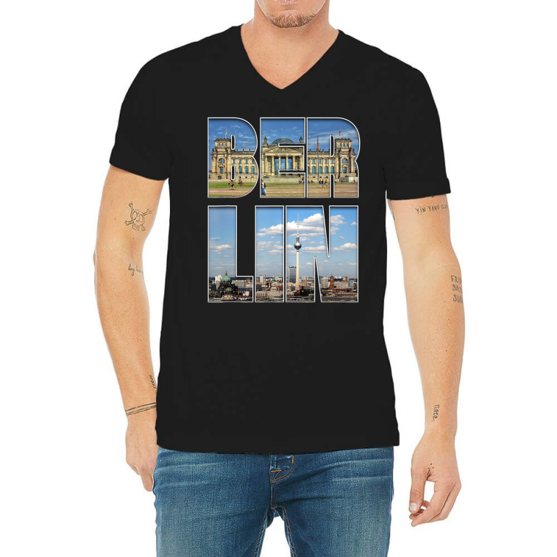 Berlin Germany Cityscape Travel Visitor Traveler T V-neck Tee | Artistshot