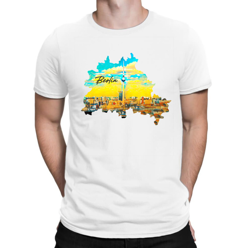 Berlin Germany Map Travel Visitor Traveler T Shirt T-shirt | Artistshot