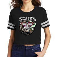 Asexual Bear Lgbtq Ace Pride Smoking Weed Marijuan Scorecard Crop Tee | Artistshot