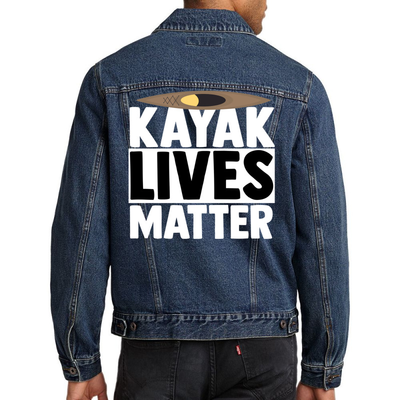 Kayaking Canoe Paddling Kayaking Rowing Rule (5) Men Denim Jacket | Artistshot