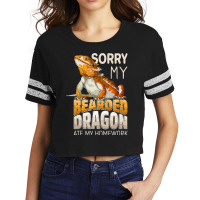 Sorry My Bearded Dragon Ate My Homework Teacher St Scorecard Crop Tee | Artistshot