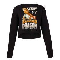 Sorry My Bearded Dragon Ate My Homework Teacher St Cropped Sweater | Artistshot