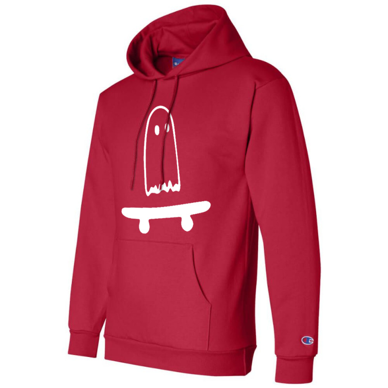 Ghost Skateboard Lazy Halloween Champion Hoodie | Artistshot