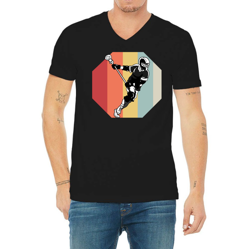 Lacrosse Bat Ball (12) V-Neck Tee by ChuArt. | Artistshot