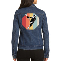 Lacrosse Bat Ball (12) Ladies Denim Jacket | Artistshot