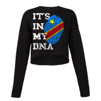 It's In My Dna Congolese Genetic Congo Pride Afric Cropped Sweater | Artistshot