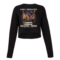 Dragon Book Shirt Easily Distracted By Dragon And  Cropped Sweater | Artistshot