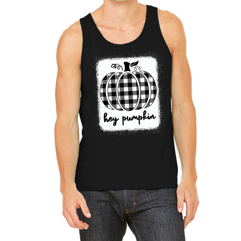 Fall Black And White Plaid Hey Pumpkin T Shirt Tank Top by gabuya | Artistshot