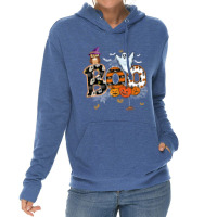 Boo Creepy Owl Pumpkin Ghost Funny Halloween Costu Lightweight Hoodie | Artistshot