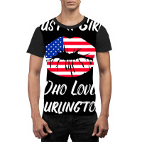 Lips Mouth Love American Flag Burlington T Shirt Graphic T-shirt | Artistshot