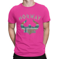 Norway Viking Helmet Scandinavian Norway Flag T-shirt | Artistshot