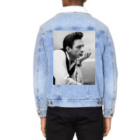 Johnny Cash-thinking Unisex Sherpa-lined Denim Jacket | Artistshot