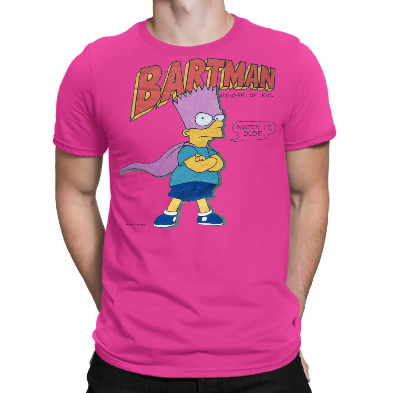 Bartman Avenger Of Evil Watch It Dude T-Shirt by gemasteksl | Artistshot