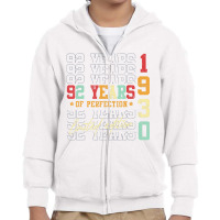 Limited Edition 1930 92 Years Old 92nd Birthday Gi Youth Zipper Hoodie | Artistshot