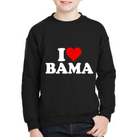 I Love Heart Bama Alabama T Shirt Youth Sweatshirt | Artistshot