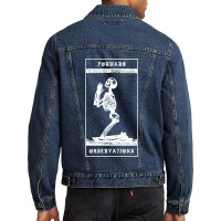 Praying Skeleton Forward Observations Group Tshit  Men Denim Jacket | Artistshot