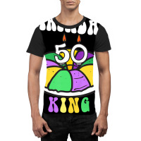 Mardi Gras King Cake, 50 Birthday, Birthday King, Graphic T-shirt | Artistshot