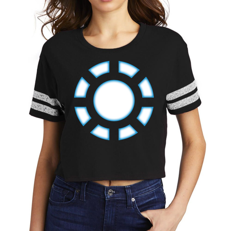 Arc Reactor Scorecard Crop Tee by jusipnajlip | Artistshot