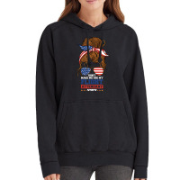 Flight Attendant Don't Make Me Use My Flight Atten Vintage Hoodie | Artistshot