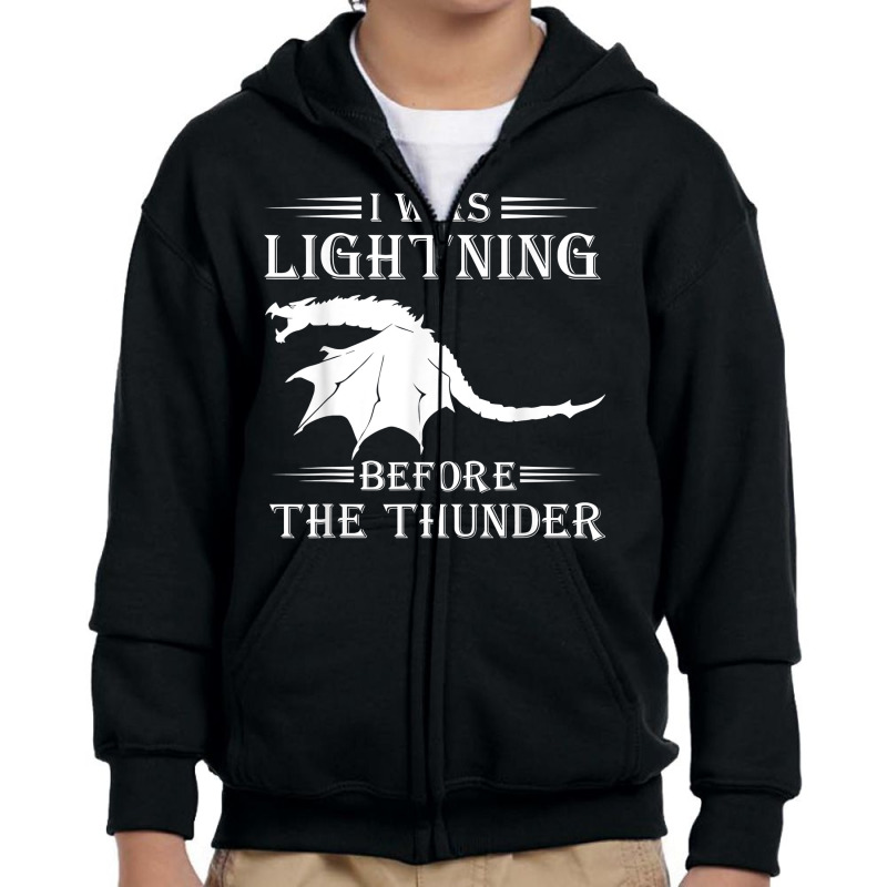 Thunder Dragon Birthday Gift T Shirt Youth Zipper Hoodie by bantonjo | Artistshot