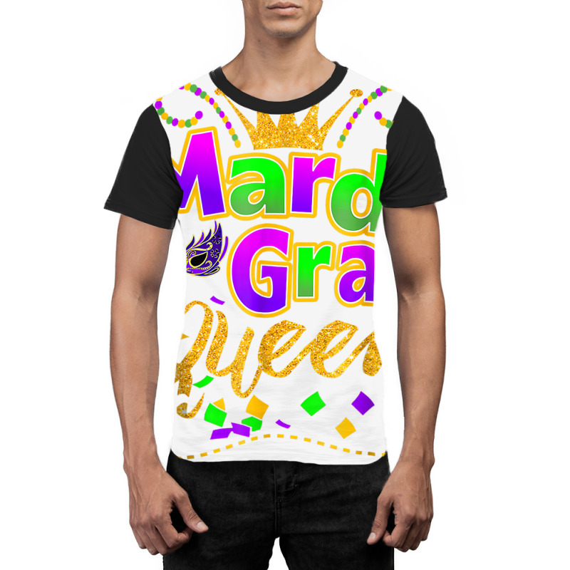 Mardi Gras Queen Crown Parade Costume Party Women Graphic T-shirt by scrabeck | Artistshot