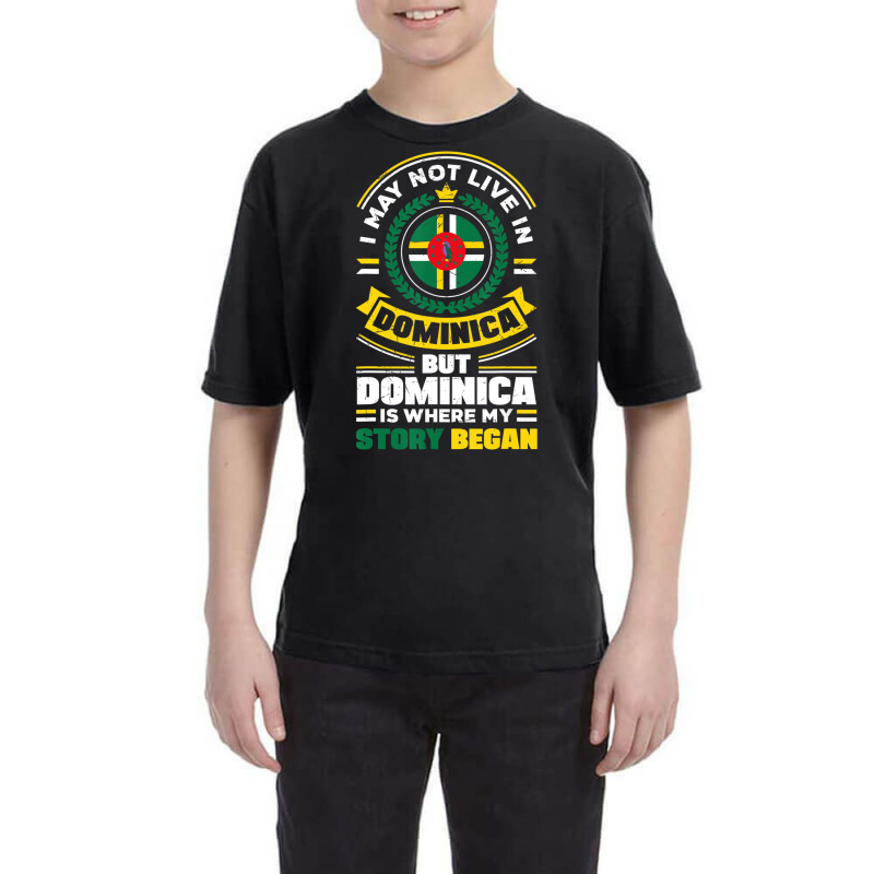 Dominica Dominican Dominica Flag Quote T Shirt Youth Tee by bonne | Artistshot